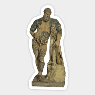 Tattooed Hercules Sticker